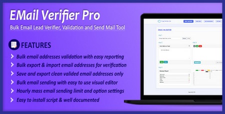 اسکریپت اعتباری سنجی آدرس ایمیل Email Verifier Pro